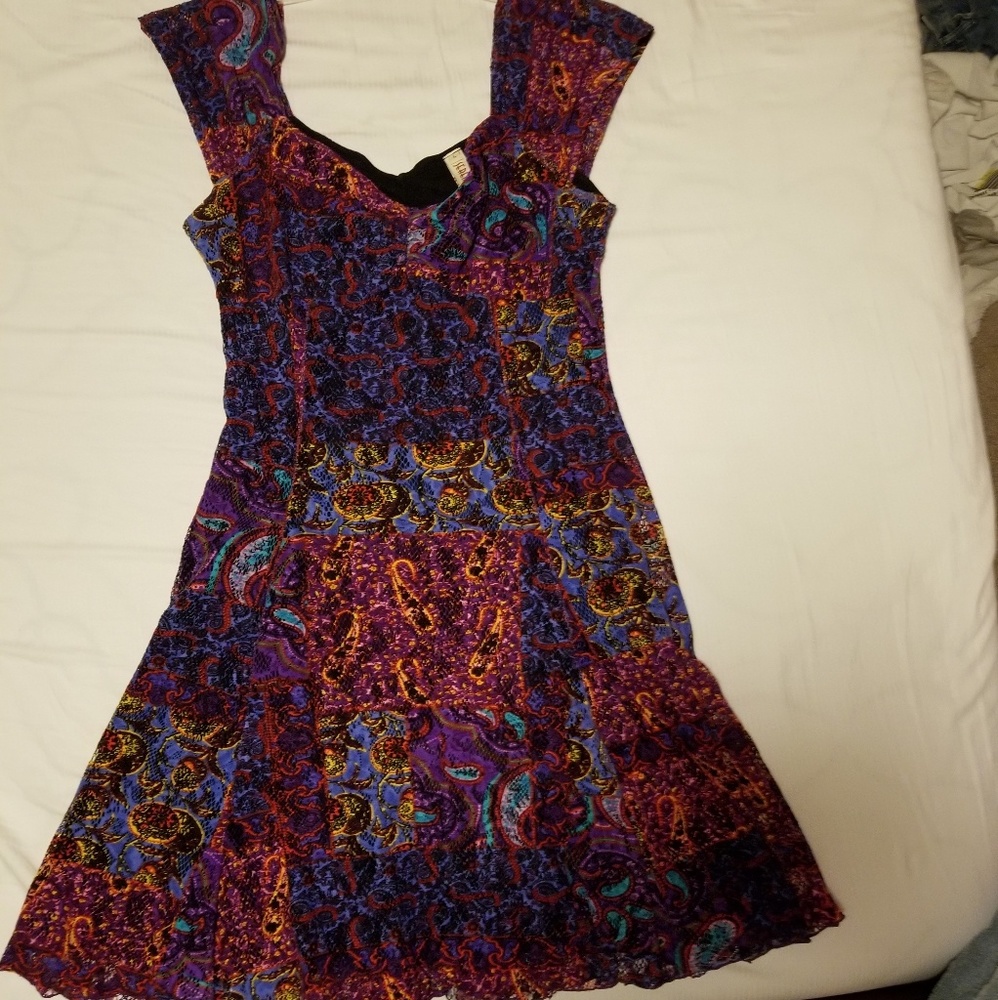 Multi colored mini dress